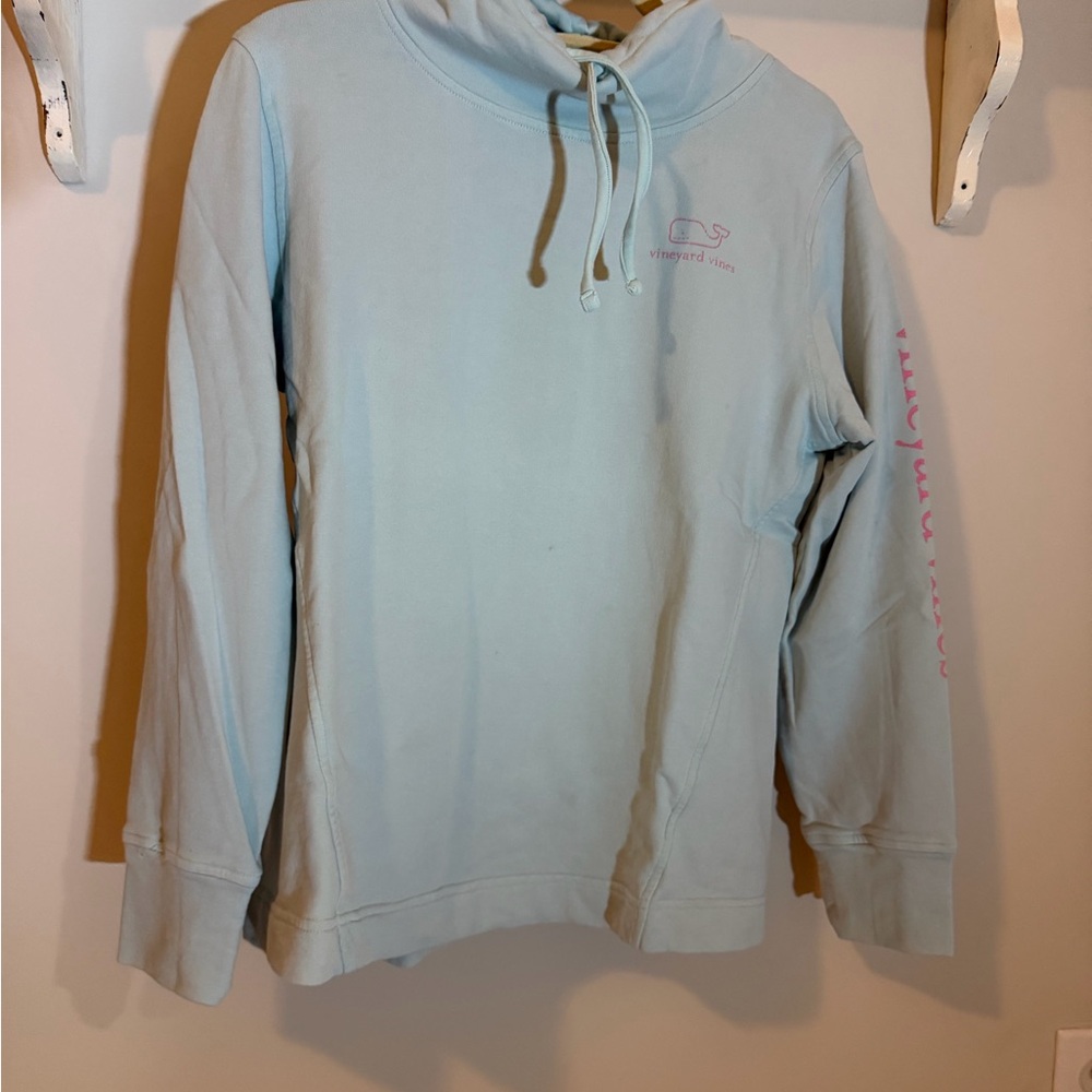 Vineyard Vines Light Mint Cowl Neck Sweater